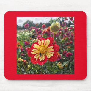 Wheels Dahlia Mousepad