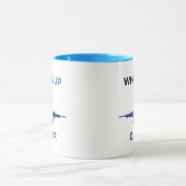 Wheels Up Aviation Abflug Minimalistisch Tasse (Zentrum)