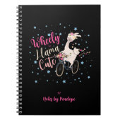 Wheely Lama Cute Fun Notizblock (Vorderseite)