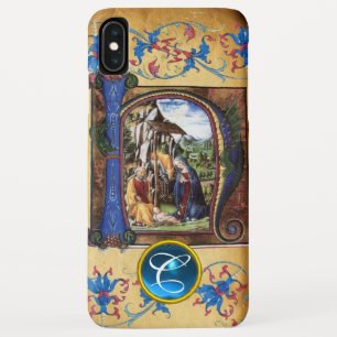 WHEIHNACHTEN GEBURTSTAG PARCHMENT BLAU EDELSTEIN M Case-Mate iPhone HÜLLE
