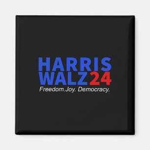 Wheimer24 Freedom Joy Democracy Kamala Harris Walt Magnet