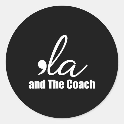 Wheimer 2024 Comma La und der Coach 5 Runder Aufkleber (Vorderseite)
