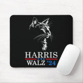 Wheimer 2024 Funny Cat Election Kamala Harris Tim Mousepad (Mit Mouse)