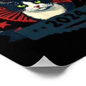 Wheimer 2024 Funny Cat Election Kamala Harris Tim Poster (Ecke)