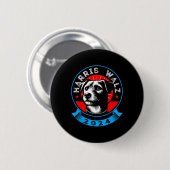 Wheimer 2024 Funny Dog Election Kamala Harris Tim Button (Vorne & Hinten)