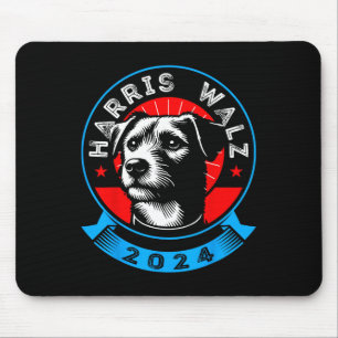 Wheimer 2024 Lustiger Hund Wahl Kamala Harris Tim  Mousepad