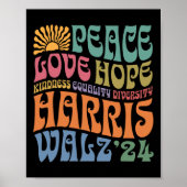 Wheimer 2024 Peace Liebe Hope Kindness Equality Di Poster (Vorne)