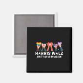 Wheimer 2024 Unity over Division Harris W 2024 1 Magnet (Vorderseite/Rückseite)