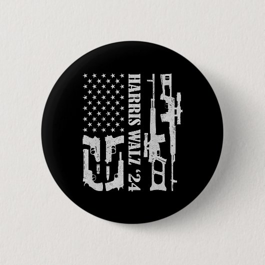 Wheimer 24 American Flag Guns Owner Frau Präsident Button (Vorderseite)