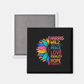 Wheimer Peace Liebe Equality Hope Diversity Magnet (Vorderseite/Rückseite)
