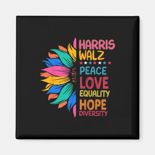 Wheimer Peace Liebe Equality Hope Diversity Magnet (Vorne)