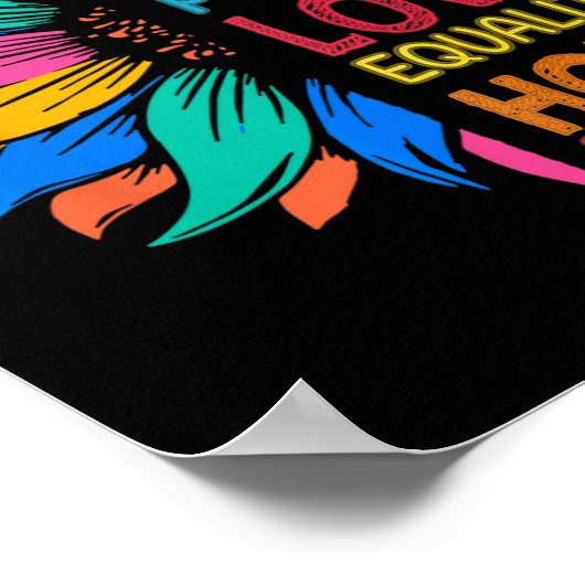 Wheimer Peace Liebe Equality Hope Diversity Poster (Ecke)