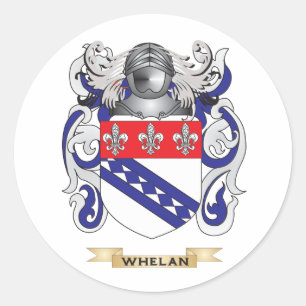 Whelan-Familienwappen (Wappen) Runder Aufkleber