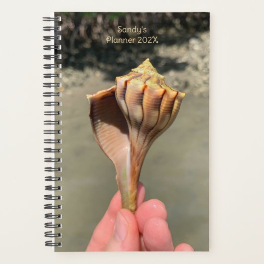 Whelk Shell Photography Custom Planner Planer (Vorderseite)