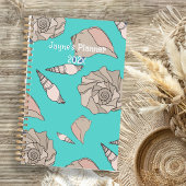 Whelk Shells Illustrated Yearly Custom Planner Planer