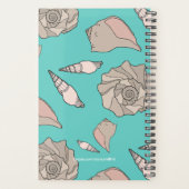 Whelk Shells Illustrated Yearly Custom Planner Planer (Rückseite)