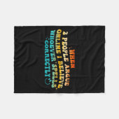 When 2 People Argue Online, I Believe Wcute Ss Cut Fleecedecke (Vorderseite (Horizontal))