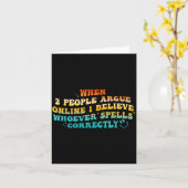 When 2 People Argue Online, I Believe Wcute Ss Cut Karte (Gelbe Blume)