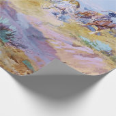 "When Cows Were Wild" von Charles M Russell Geschenkpapier (Ecke)