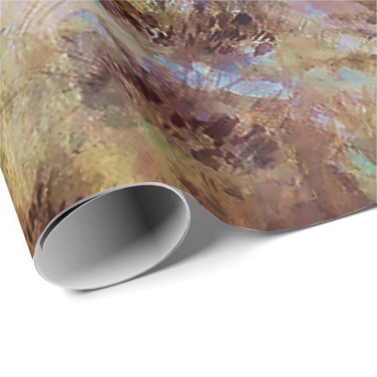 "When Cows Were Wild" von Charles M Russell Geschenkpapier (Rolleneckpunkt)