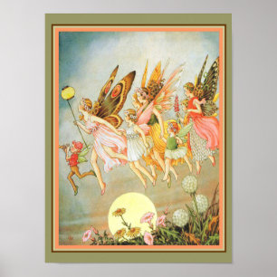 "When Fairies Come out" 1915 Drucken Poster
