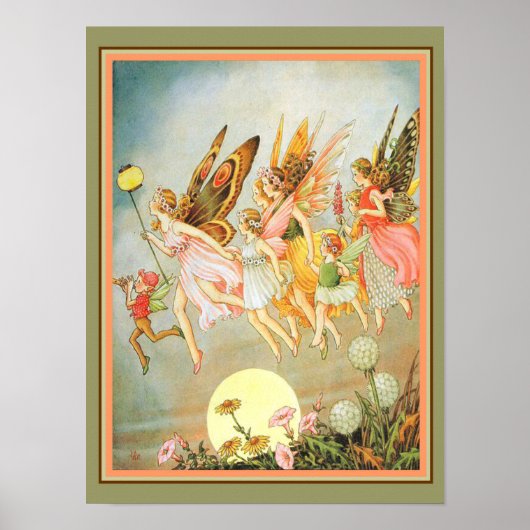 "When Fairies Come out" 1915 Drucken Poster (Vorne)