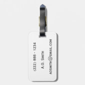 When Gators Fly Luggage Tag Gepäckanhänger (Rückseite vertikal)