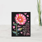 When God Made Me He Grinned And Said Funny Bday Sa Karte (Vorderseite)