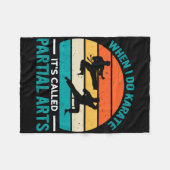When I Do Karate It's Called Partial Arts 19  Fleecedecke (Vorderseite (Horizontal))