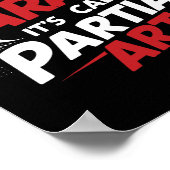 When I Do Karate It's Called Partial Arts 7  Poster (Ecke)