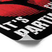 When I Do Karate It's Called Partial Arts  Poster (Ecke)