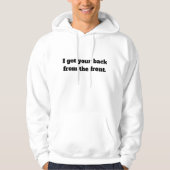 "When I face my problems" Hoodie (Vorderseite)