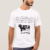 When I See Cows, Funny Meme T-Shirt (Vorderseite)