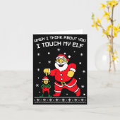 When I Think About You I Touch My Fun Christmas Sa Karte (Gelbe Blume)