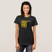 When in Doubt Drink a Stout Beer Drinking Bar IPA  T-Shirt (Vorne ganz)