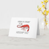 When In Doubt Shrimp Out Karte (Gelbe Blume)