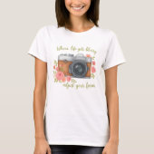 When life gets blurry adjust your focus T-Shirt (Vorderseite)