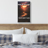 When Life Gets Loud Find Quiet Places Wall Art – M Leinwanddruck (Insitu (Schlafzimmer))
