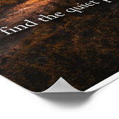 When Life Gets Loud Find Quiet Places Wall Art – M Poster (Ecke)