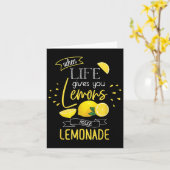 When Life Gives You Lemons Make Lemonade  Karte (Gelbe Blume)