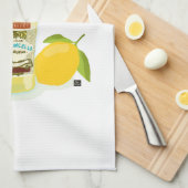 When Life Gives You Lemons - Make Limoncello Geschirrtuch (Viertel Falte)