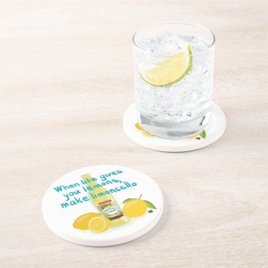 When Life Gives You Lemons - Make Limoncello Getränkeuntersetzer (Seite)