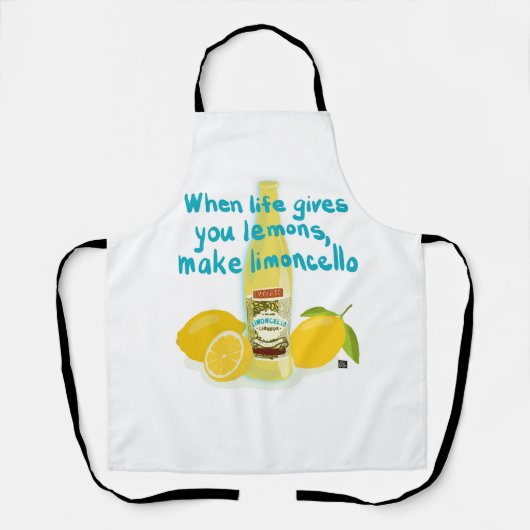 When Life Gives You Lemons - Make Limoncello Schürze (Vorderseite)