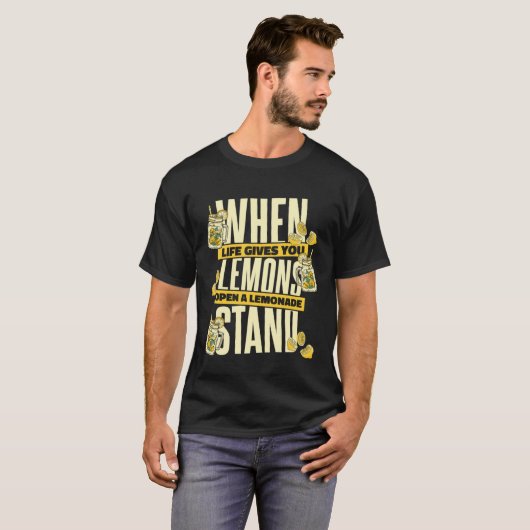 When Life Gives You Lemons Open Lemonade Stand Bus T-Shirt (Vorne ganz)