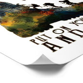 When Life Gives You Mountains Put On Your Boots Fu Poster (Ecke)