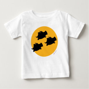 WHEN PIGS FLY ACROSS THE MOON by Sandra Boynton Baby T-shirt