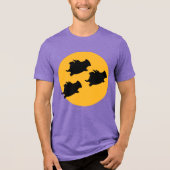 WHEN PIGS FLY ACROSS THE MOON by Sandra Boynton Tri-Blend Shirt (Vorderseite)