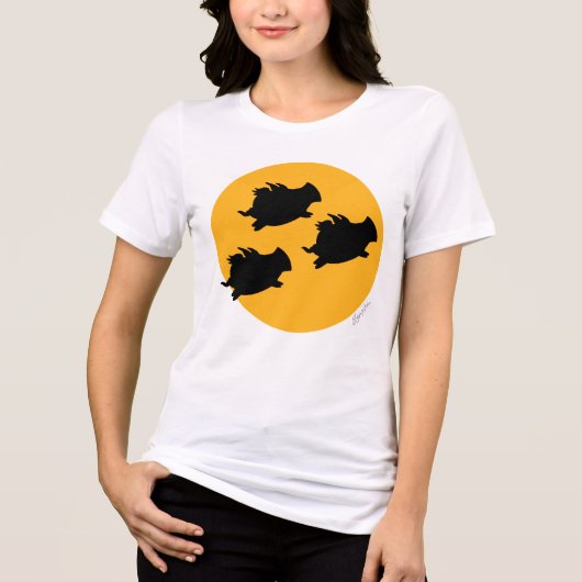 WHEN PIGS FLY ACROSS THE MOON by Sandra Boynton Tri-Blend Shirt (Vorderseite)