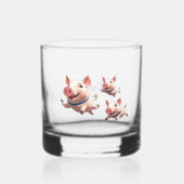 When Pigs Fly Funny Personalized Flying Pigs Whiskyglas (Vorderseite)
