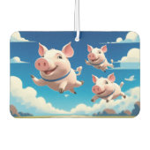 When Pigs Fly Funny Winged Pigs Autolufterfrischer (Vorderseite)